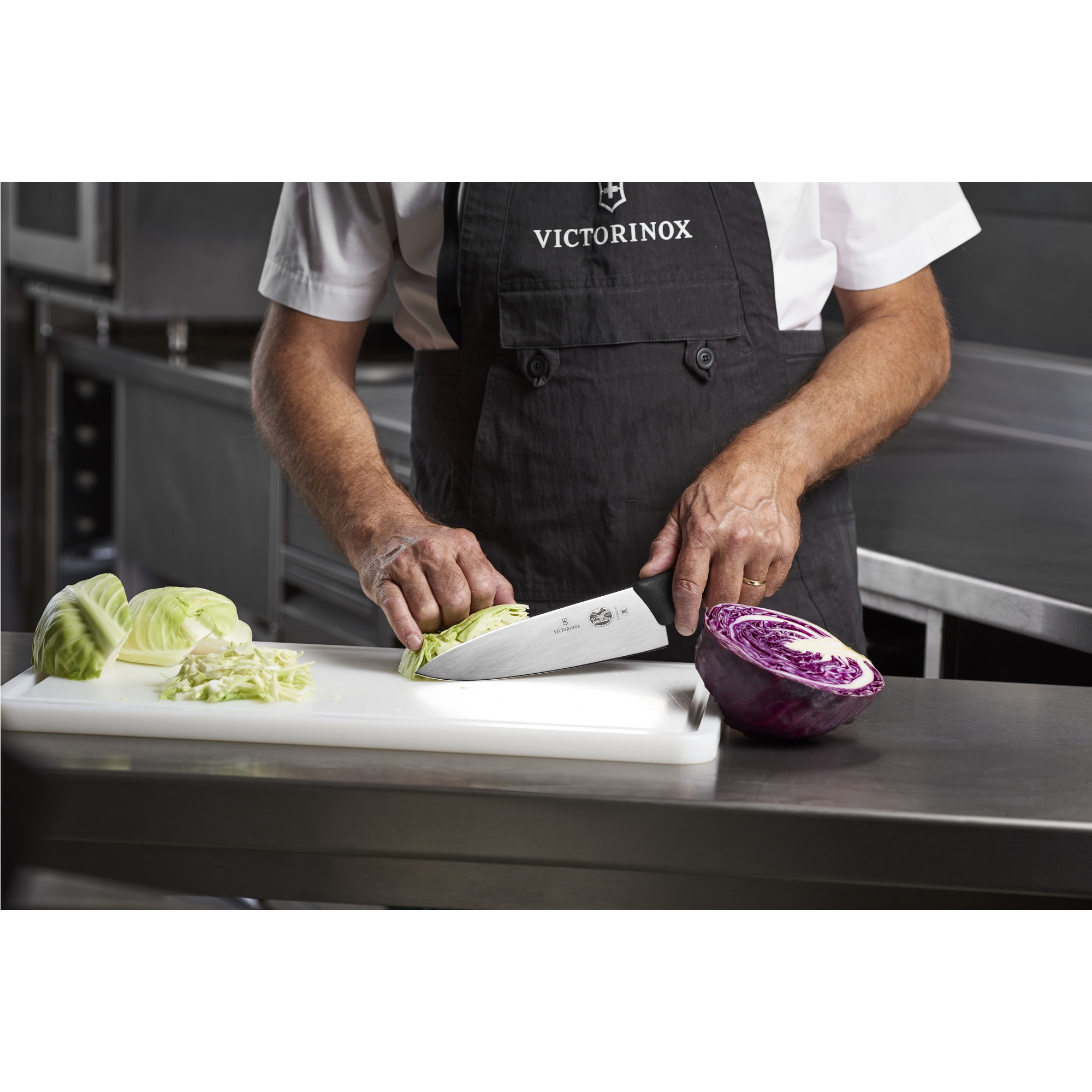 Victorinox Fibrox Carving Kife, extra wide blade, black, 20cm