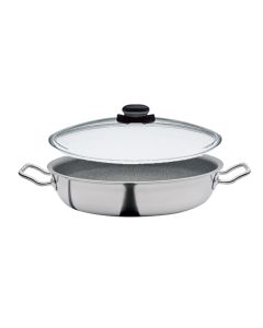 Spring Vulcano Intense Pro Servierpfanne XL hoch mit Vulcano Glasdeckel