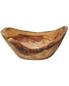 Olivenholz Obstschale Naturoptik oval