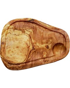 Olivenholz Brett mit Saftrille Naturform