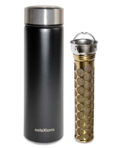 Selexions Insulated Bottle wit Cold Brew Filter, 500ml, stainless steel
