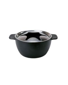 Kisag Allround Fondue Caquelon mit Spritzschutz, Ø18cm