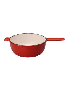 Kisag Fonduetopf / Caquelon Gusseisen, rot 