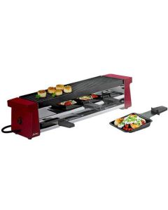 Raclette 4 Compact mit Alugrillplatte, rot