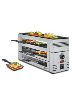 Pizza Raclette für 6 Personen mit Alugrillplatte