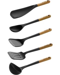 Staub Küchenhelfer-Set Silikon/Holz, 5-tlg.