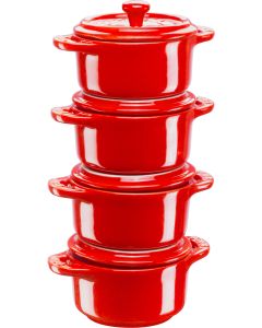 Staub Mini Cocotte Set 4-tlg., rund, Keramik