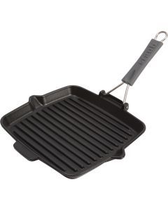 Grill pan, square, 24x24 cm, black