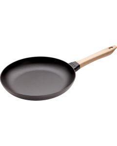 Staub Frying pan cast iron with wooden handle