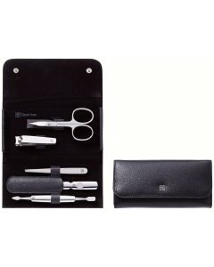 Zwilling Classic Inox Maniküre Pediküre Druckknopfetui 5-tlg., Rindleder