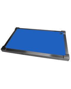 Top Board Edelstahl GN 1/1 mit 3 Schneideinlagen, blau