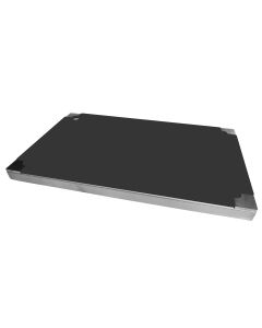 Top Board Edelstahl GN 1/1 mit 3 Schneideinlagen vollflächig, schwarz