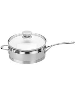 Demeyere Atlantis 7 Sauteuse niedrig mit Zwilling Glasdeckel