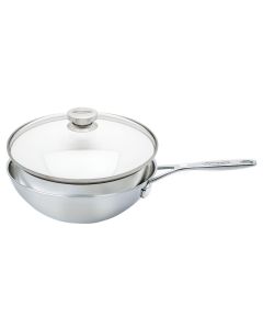 Demeyere Industry 5 Wok mit Glasdeckel, Ø30cm