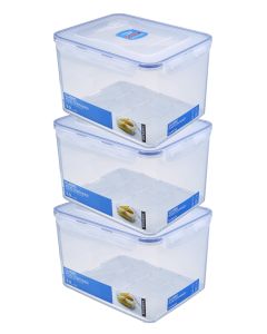 3x Rectangular Container 9.0 l with Drain Grate (HPL838/3)