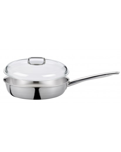 Spring: Brigade Premium Bratpfanne XL mit Domo Glasdeckel, Ø28cm
