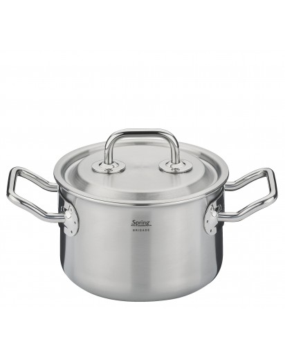 Spring: Brigade Premium Deep Casserol with Lid, 14 cm