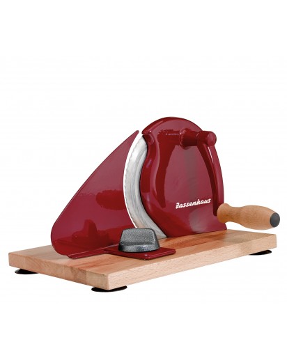 Zassenhaus: Classic Brotschneidemaschine, manuell, rot