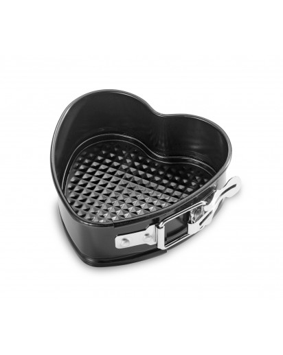 Küchenprofi: BAKE MINI Springform Herz schwarz, 12 cm