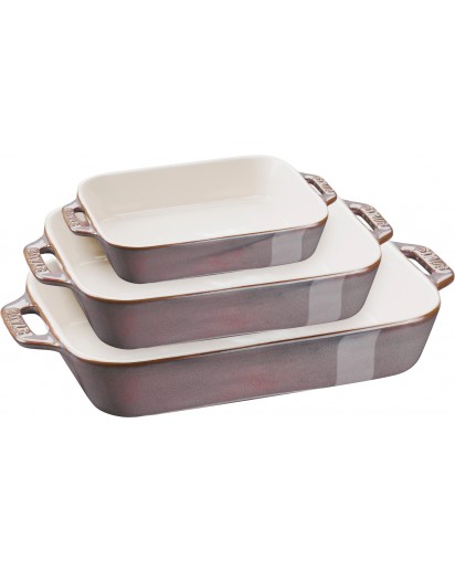 Staub: Ovenware Set 3-pcs, cherry-red
