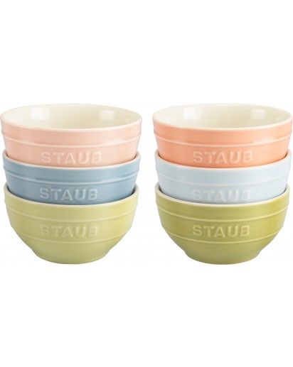 Staub: Schüssel Set Macaron 6-tlg., Ø12cm, Keramik 