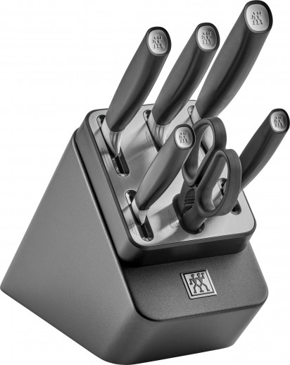 Zwilling: All Star Selbstschärfender Messerblock, Anthrazit, 7-tlg.
