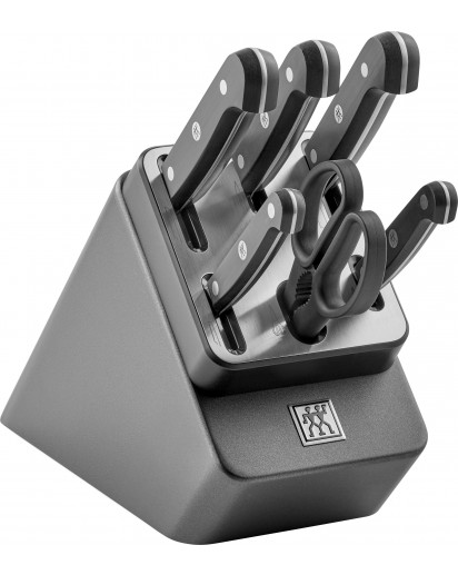 Zwilling: Gourmet Selbstschärfender Messerblock, Anthrazit, 7-tlg.