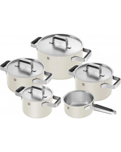 Zwilling: Pure Kochgeschirrset, 5-tlg., Elfenbein-Weiß