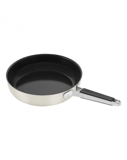 Zwilling: Pure Bratpfanne mit Keramikbeschichtung, Ø28cm, Elfenbein-Weiß