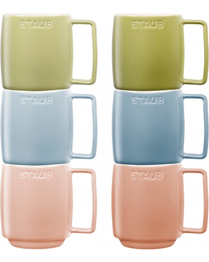 Staub: Tassenset Macaron 6-tlg., 350ml