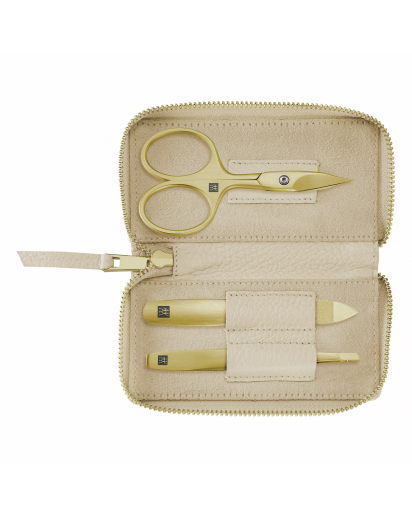 Zwilling: Premium Maniküre Pediküre Set 3-tlg., gold/beige