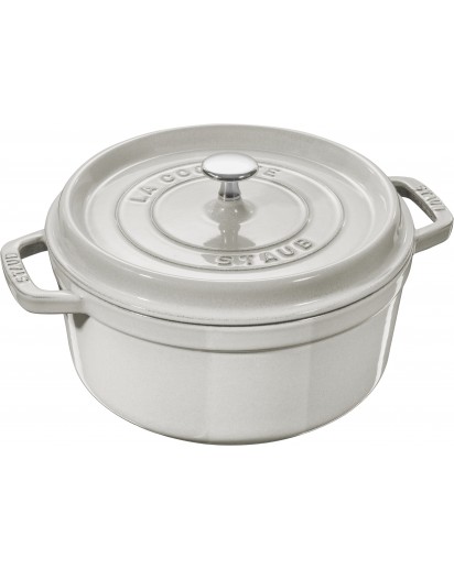 Staub: Round Cocotte, Ø28cm, White Truffle