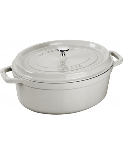 Staub: Oval Cocotte, 29cm, white truffle