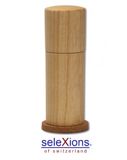 Selexions: Gewürzmühle Esche mit Keramikmahlwerk, 14cm 