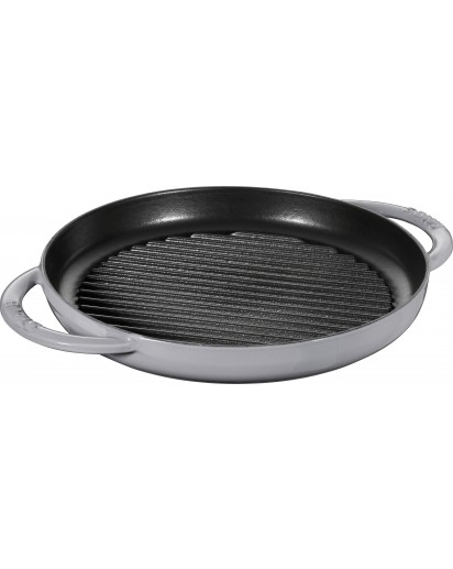 Staub: Grill pan round, Ø26cm, graphite grey