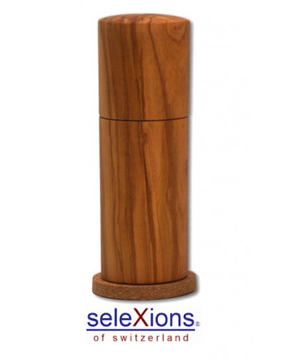 Selexions: Gewürzmühle Olivenholz mit Keramikmahlwerk, 14cm 