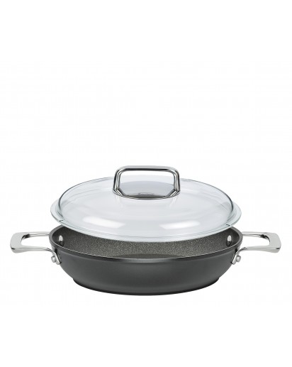 Spring: Meridian Intense Pro Servierpfanne XL mit Domo Glasdeckel