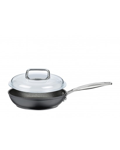 Spring: Meridian Intense Pro Bratpfanne mit Domo Glasdeckel, Ø20cm