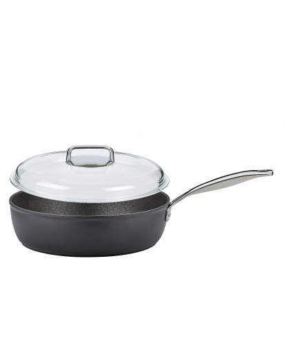 Spring: Meridian Intense Pro Bratpfanne XL mit Domo Glasdeckel, Ø28cm