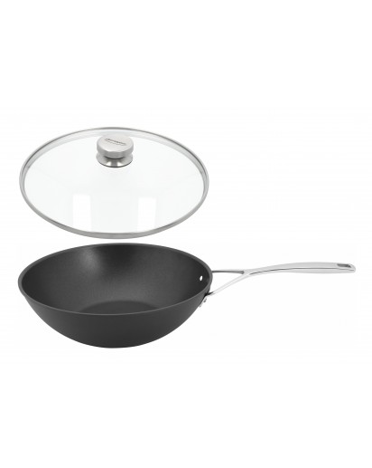 Demeyere: Alu Pro 5 Wok mit Glasdeckel, Ø30cm 