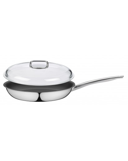Spring: Vulcano Classic frying pan with Domo Glass Lid, Ø32cm