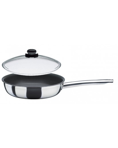 Spring: Vulcano Classic frying pan XL, with Vulcano glass lid ∅24cm