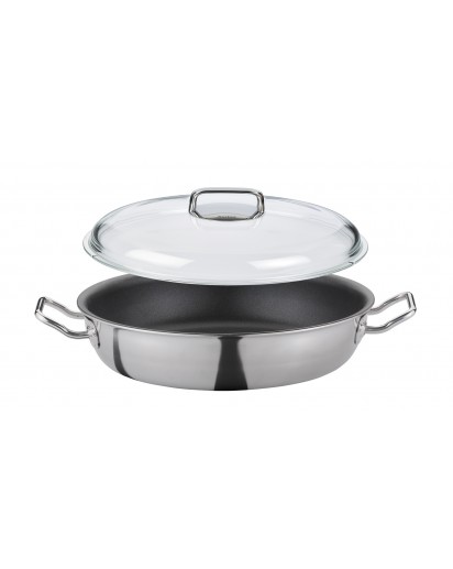 Spring: Vulcano Classic serving pan XL with glass lid, Ø24cm