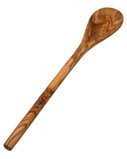 Cooking Spoon Oval Olive Wood, 30 cm