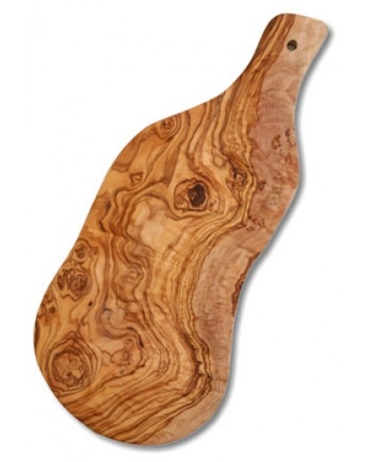 Olive Wood Rustic Cutting Board With Handle