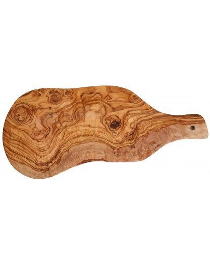 Tray with Handle Olive Wood Natural Cut, 50 x 22 cm