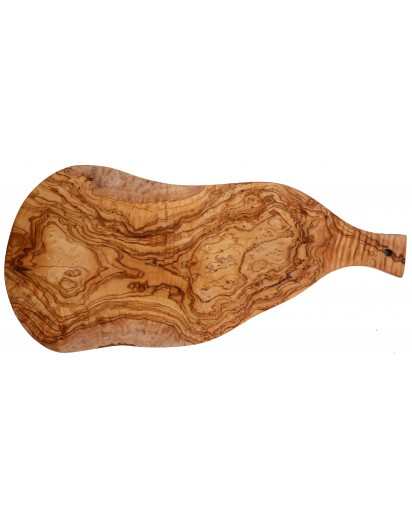 Tray with Handle Olive Wood Natural Cut, 70 x 40 cm