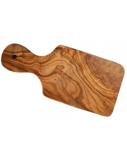 Tray with Handle Rounded Olive Wood, 23 cm