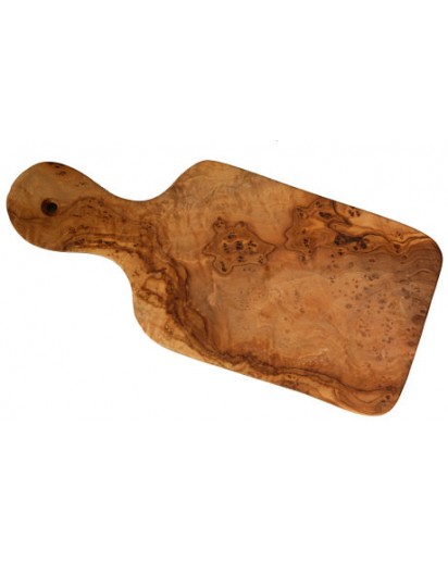 Tray with Handle Rounded Olive Wood, 30 cm