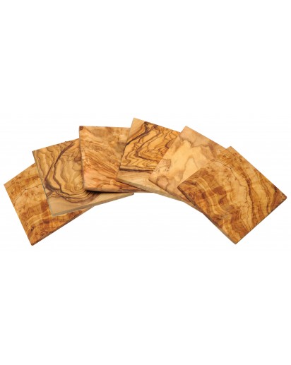 seleXions®: Coaster Olive Wood, 8pcs